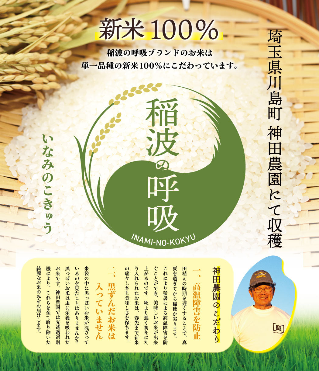 稲波の呼吸のお米【2種食べ比べセット】