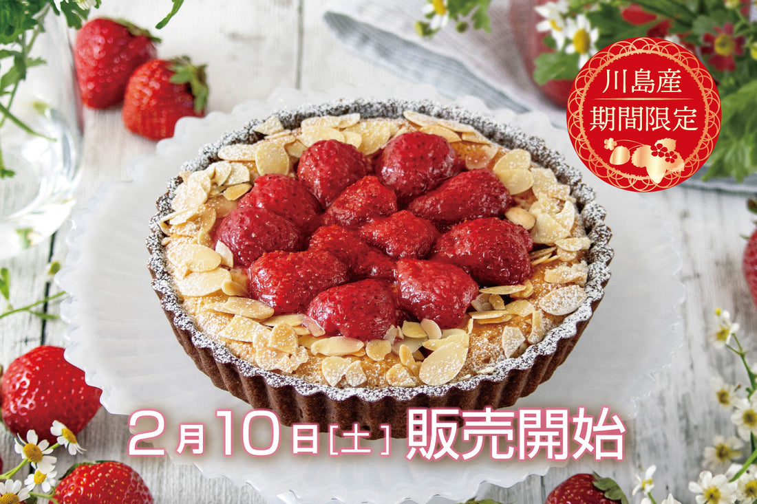 「川島産 苺とホワイトチョコレートのブラウニータルト」販売開始のお知らせ
